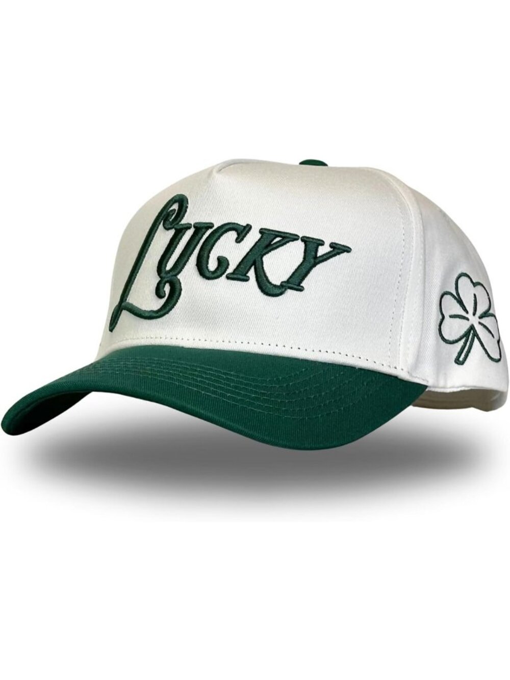 Trendy Vintage Trucker Hat for Men & Women | Green & Red | Holiday Snapback